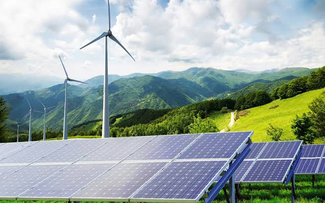 Solar and wind renewable energy